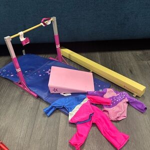 American Girl Gymnastics Set